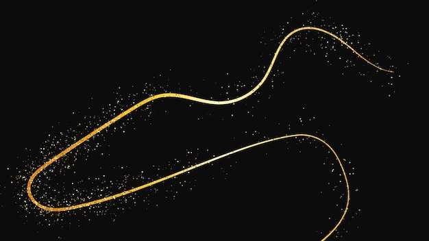 Una ola de confeti dorado y reluciente y polvo de estrellas.