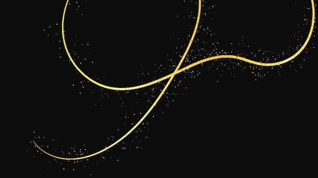 Una ola de confeti dorado y reluciente y polvo de estrellas.