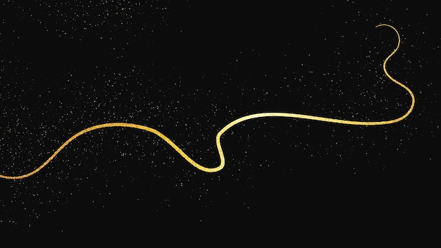 Una ola de confeti dorado y reluciente y polvo de estrellas.