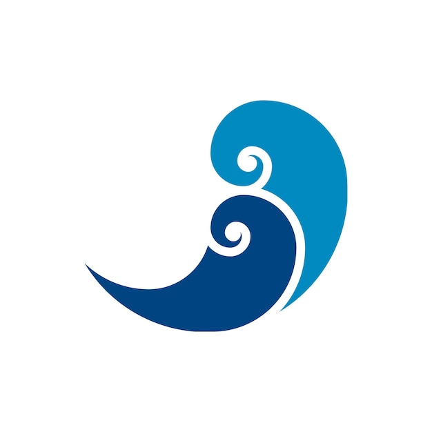 Ola logo vector aqua swirl logotipo símbolo