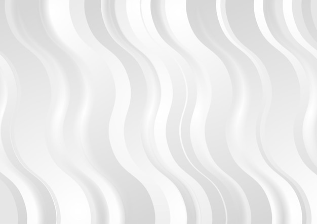 Olas abstractas grises y blancas de fondo mínimo