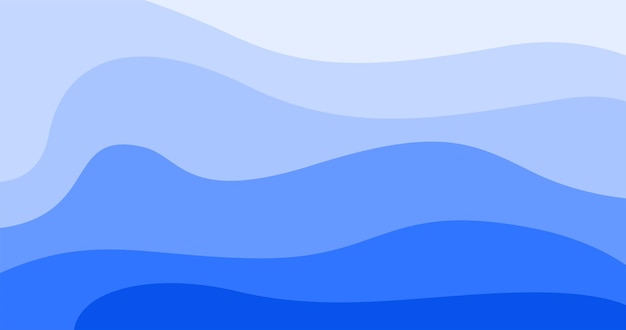 Olas azules sobre un fondo azul