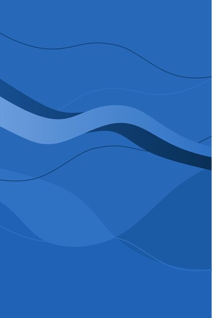 Olas azules sobre un fondo azul