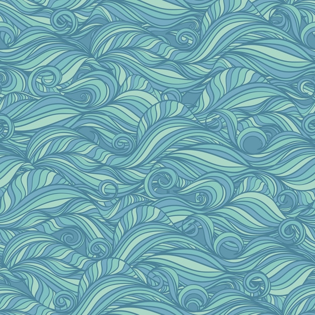 Vector olas azules