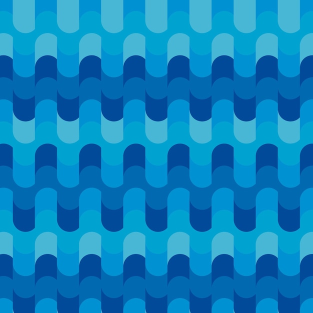 Vector olas azules