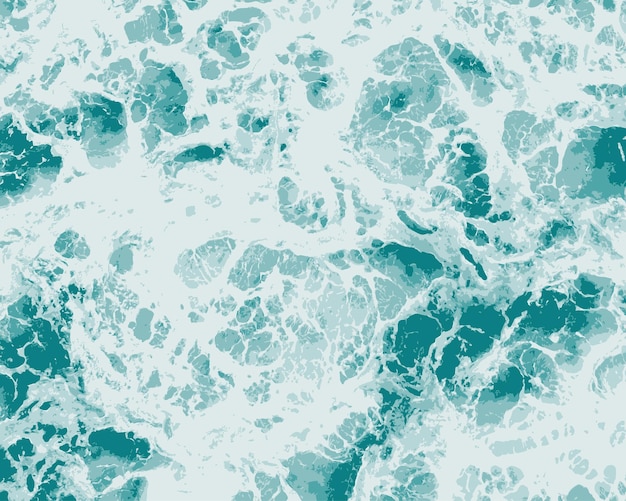 Vector olas de mar de fondo como el arte de mármol