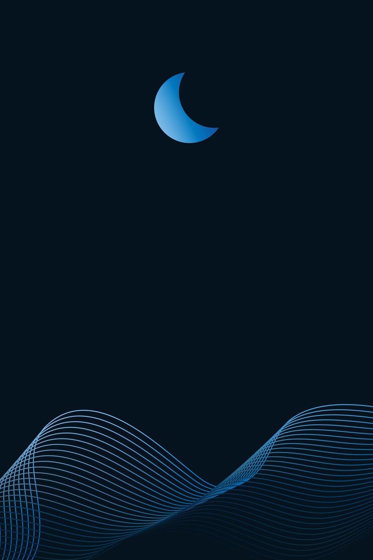 Vector olas de montañas abstractas lineales sobre fondo oscuro banner vectorial