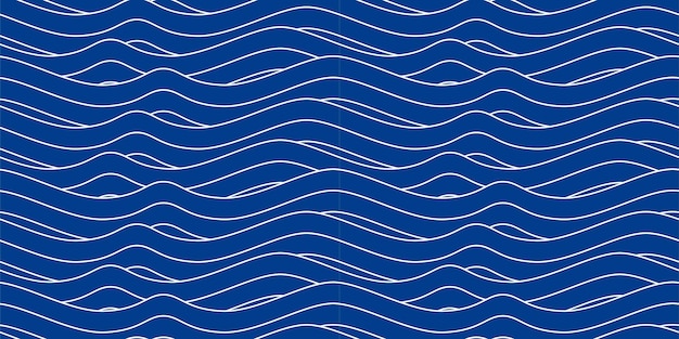 Olas tranquilas Patrones de fondo sin costuras