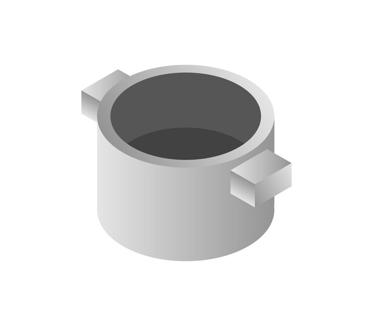 Vector olla de cocina isométrica