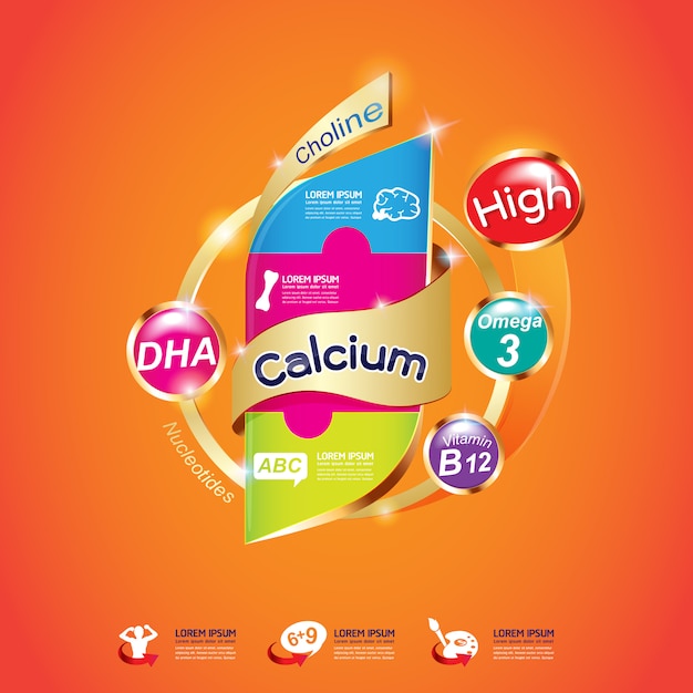 Omega Calcio y Vitamina para Niños