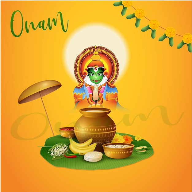 Vector onam festivo