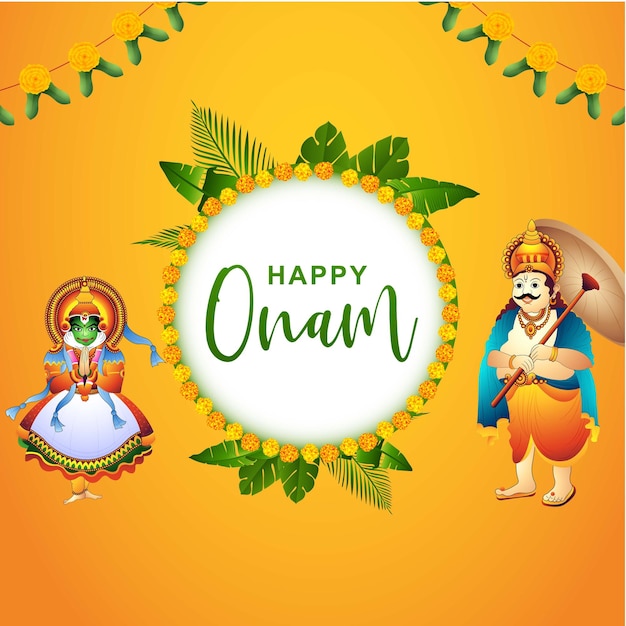 Vector onam festivo