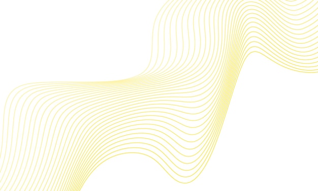 una onda abstracta amarilla se dibuja con una línea de líneas