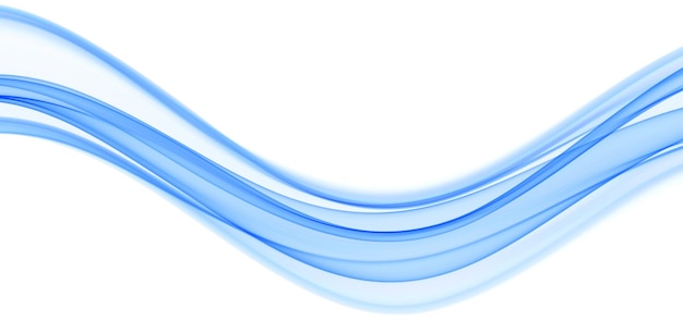 Onda abstracta azul Diseño de línea mágica Elemento de movimiento de curva de flujo Ilustración ondulada de gradiente de neón