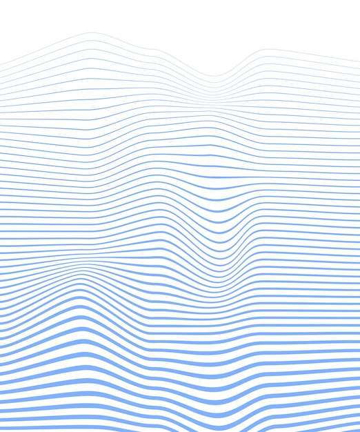 Onda abstracta fondo de líneas azules