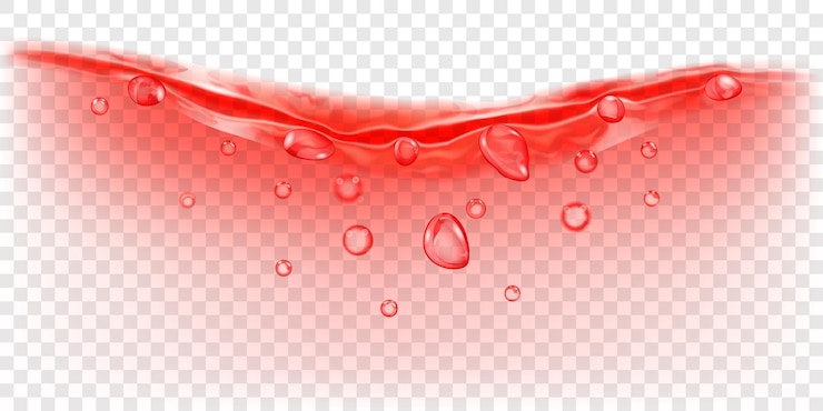 Vector onda de agua transparente con burbujas