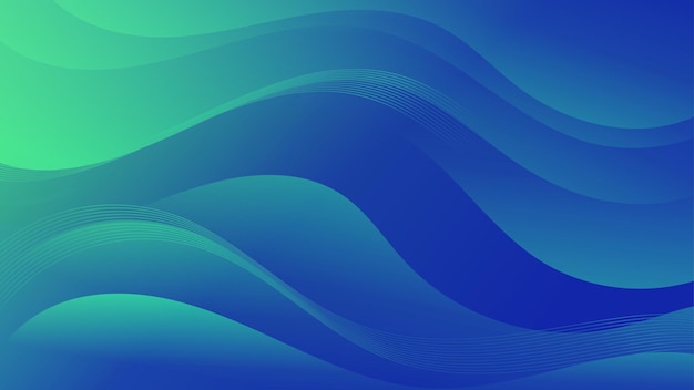 una onda azul con un fondo verde que dice ondas
