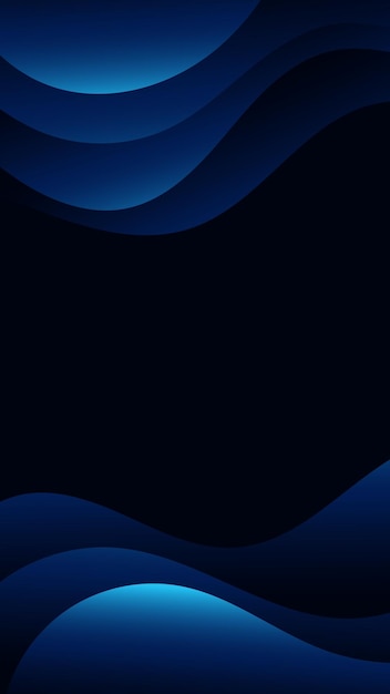 La onda azul oscura es un fondo abstracto