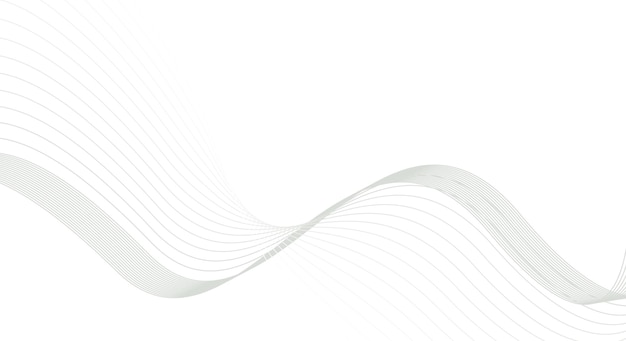una onda blanca con un fondo blanco que dice flujo elegante abstracto suave swoosh velocidad onda gris