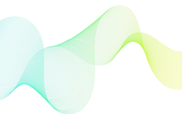 onda de color verde y azul con una línea verde y azul