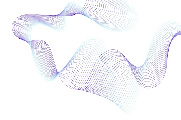 una onda colorida se muestra con líneas púrpuras