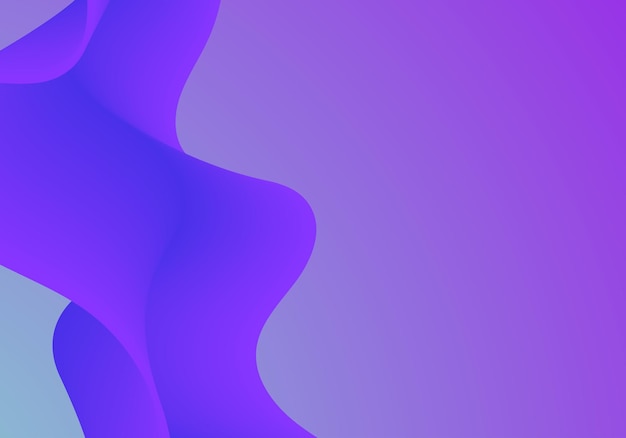 Onda de fluido de color suave abstracto. Composiciones geométricas de duotono con forma de flujo 3d degradado.