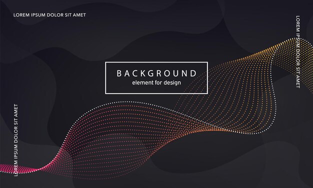 Onda de gradiente de fondo abstracto. Elemento para cartel de diseño.