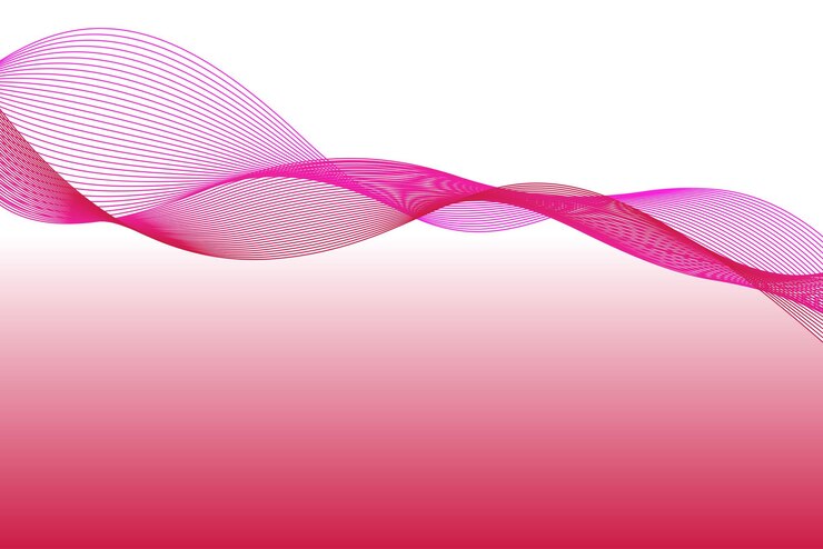 Vector onda líneas abstractas fondo rojo