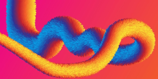 Onda líquida de flujo de color de fondo de vector colorido abstracto para diseño