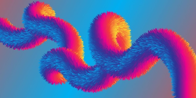 Onda líquida de flujo de color de fondo de vector colorido abstracto para diseño