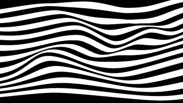 Onda de música dinámica abstracta Fondo de tecnología Onda de sonido vectorial con líneas coloridas