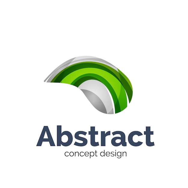Onda de plantilla de logotipo de vector de negocio