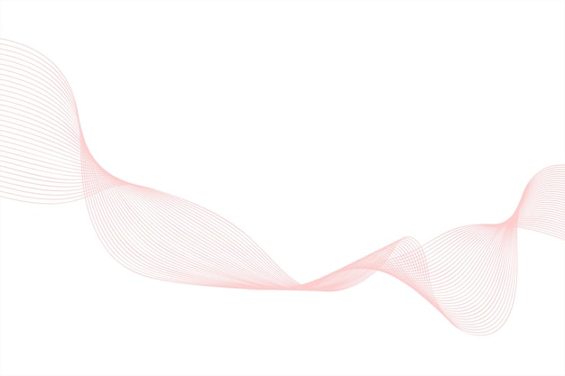 una onda rosa y blanca se muestra contra un fondo blanco