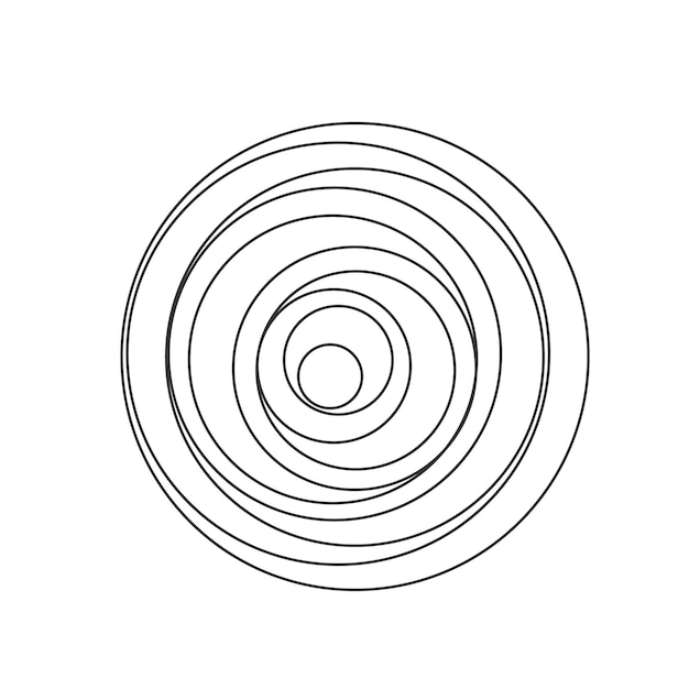 Onda de sonido espiral circular