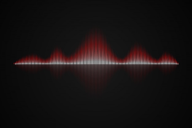 Onda de sonido de música abstracta,