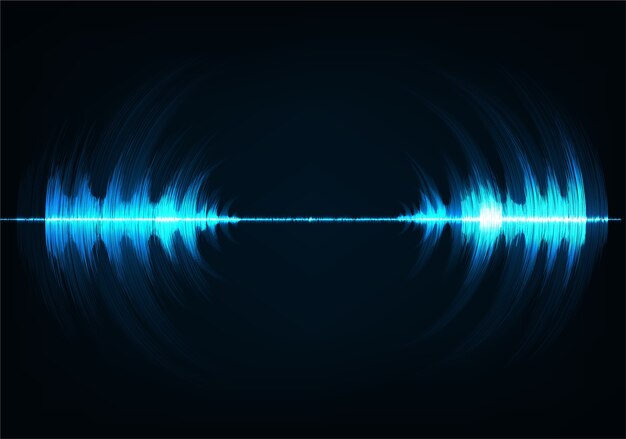 Onda de sonido de tecnología