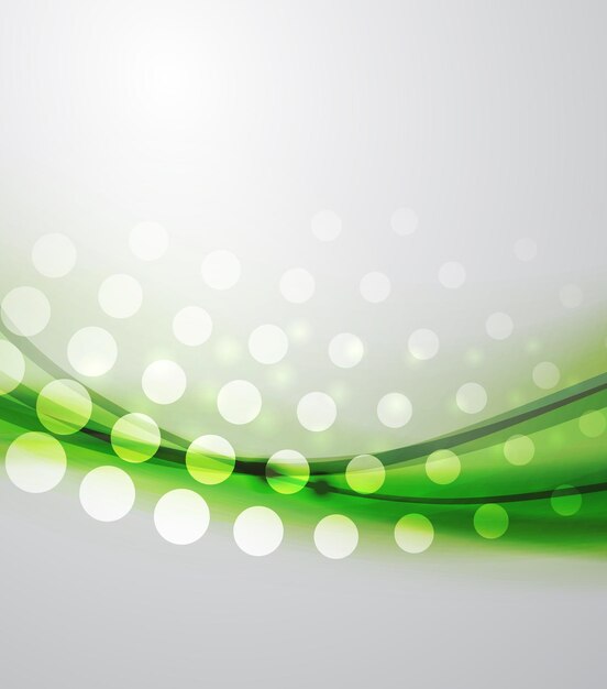 Onda verde abstracta