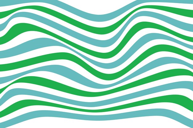 una onda verde y azul con un fondo verde