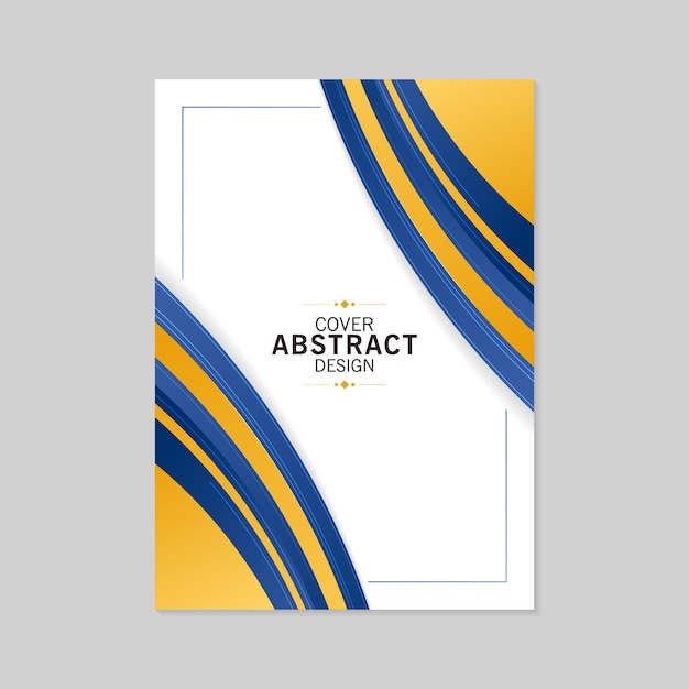 ondas abstractas diseño de portada moderno