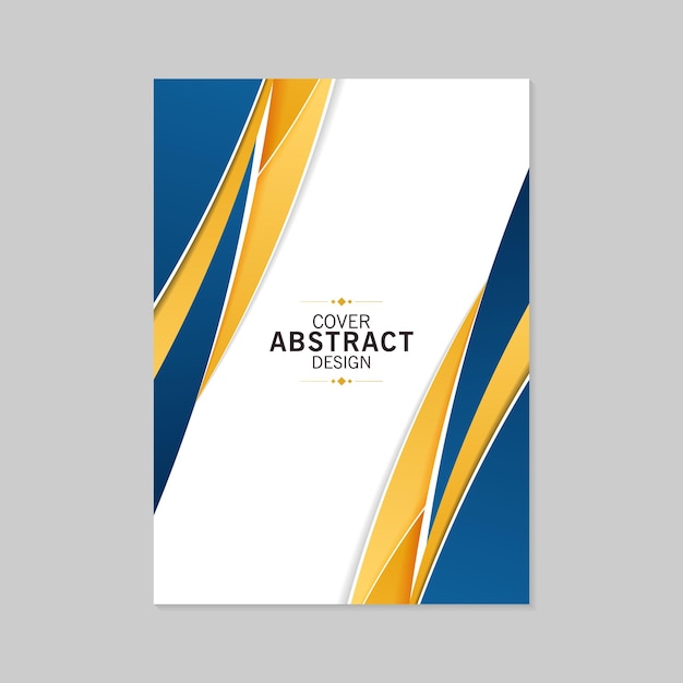 ondas abstractas diseño de portada moderno