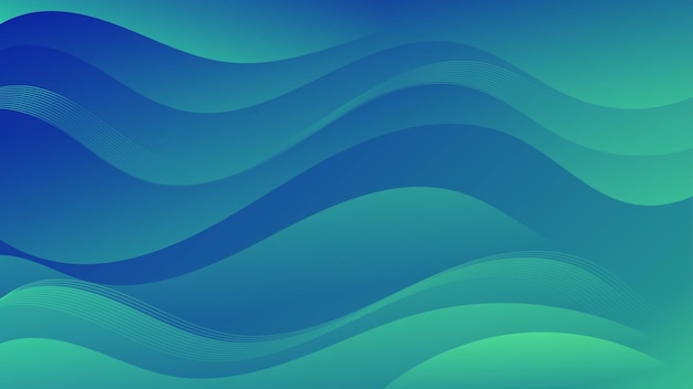 ondas abstractas en un fondo azul