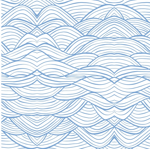 ondas abstractas en un fondo azul