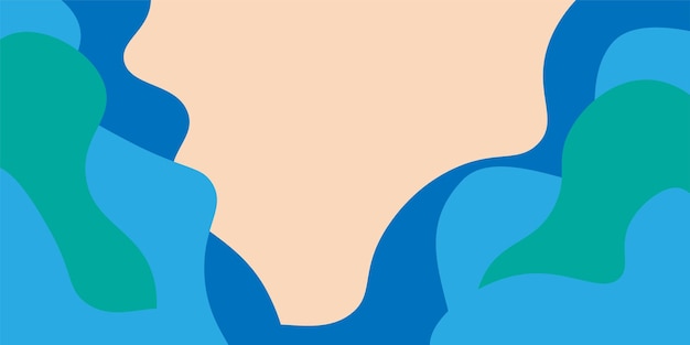 Ondas abstractas fondo ondulado Diseño plano moderno