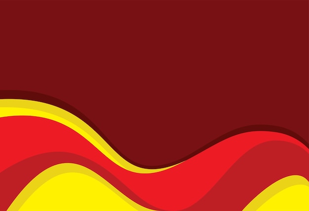 Ondas abstractas en rojo y amarillo para presentación