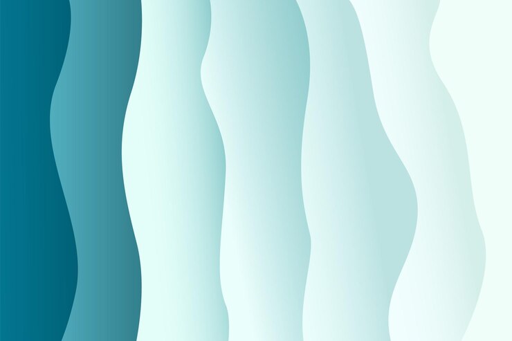 Ondas abstractas de tonos azules