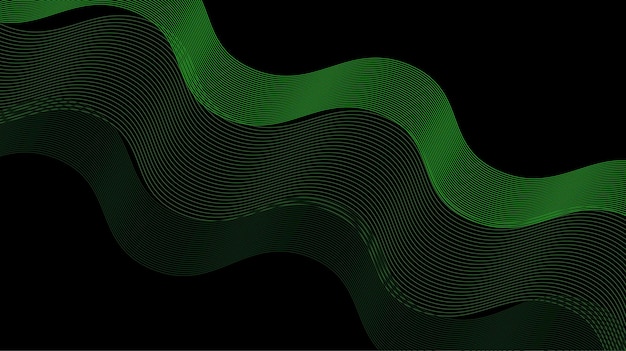 Ondas abstractas en tonos verdes y marrones