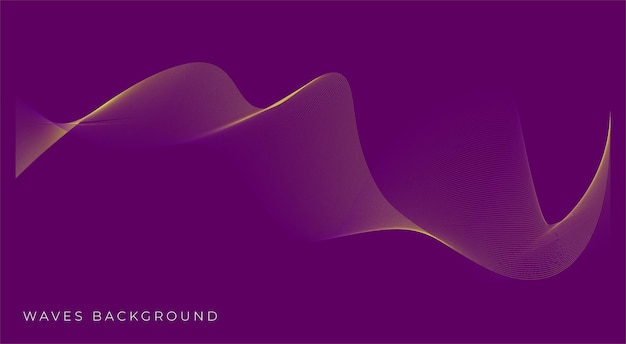 Ondas abstractas vector de fondo dos colores amarillo y azul sombra