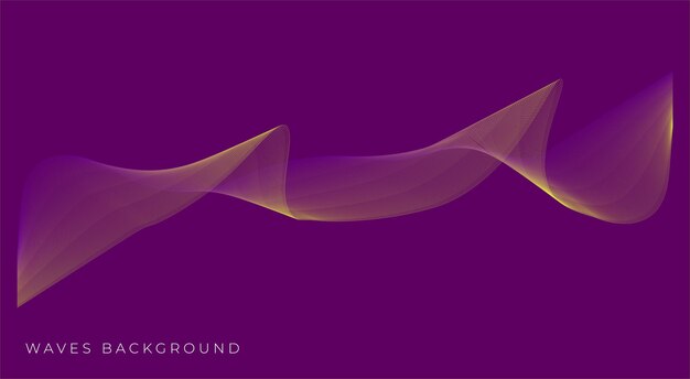 Ondas abstractas vector de fondo dos colores amarillo y azul sombra