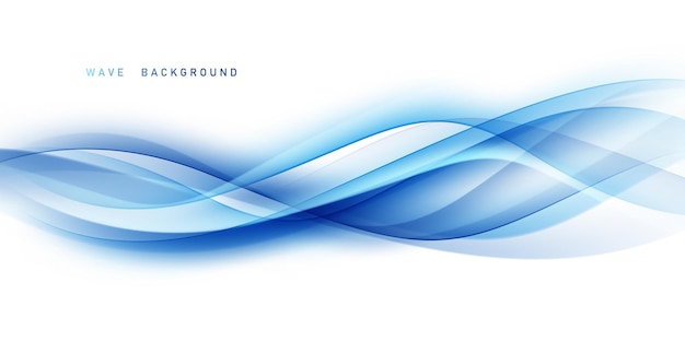 Ondas azules fondo abstracto ilustración vectorial de diseño moderno