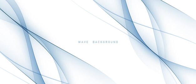 Ondas azules fondo abstracto ilustración vectorial de diseño moderno